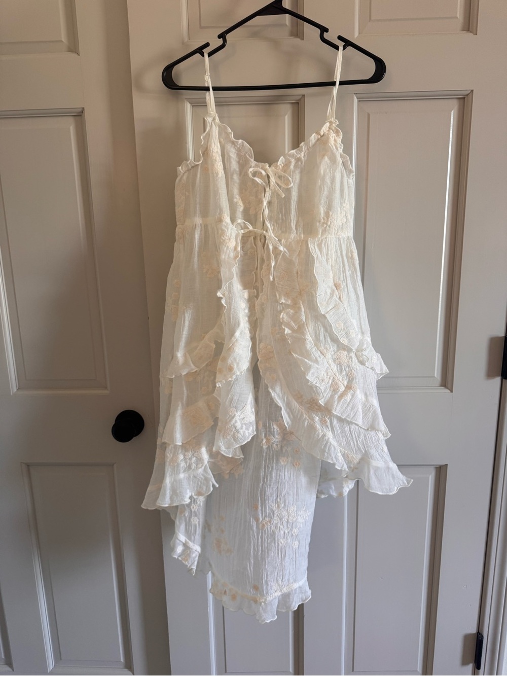 Altar’d State Amiah Ruffle Tie Front Kimono XL